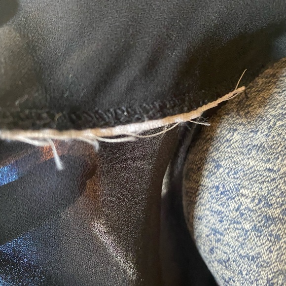 Volup vintage 80s does 20s sheer black dress - Picture 4 of 6